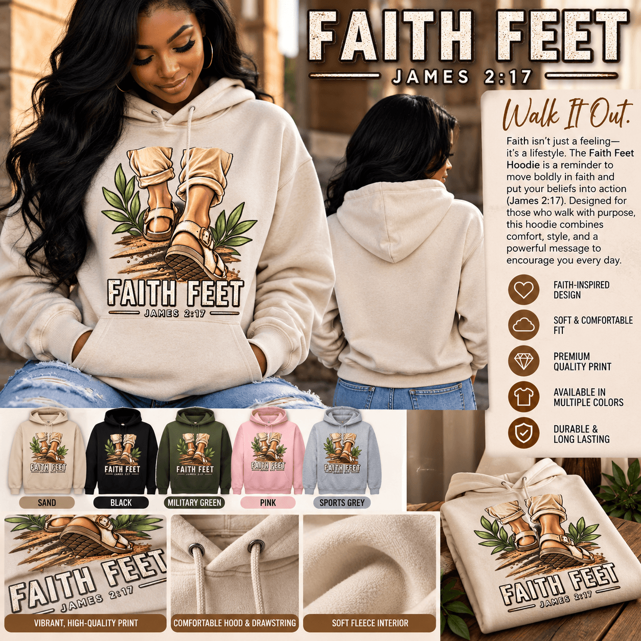 Walk By Faith Hoodie